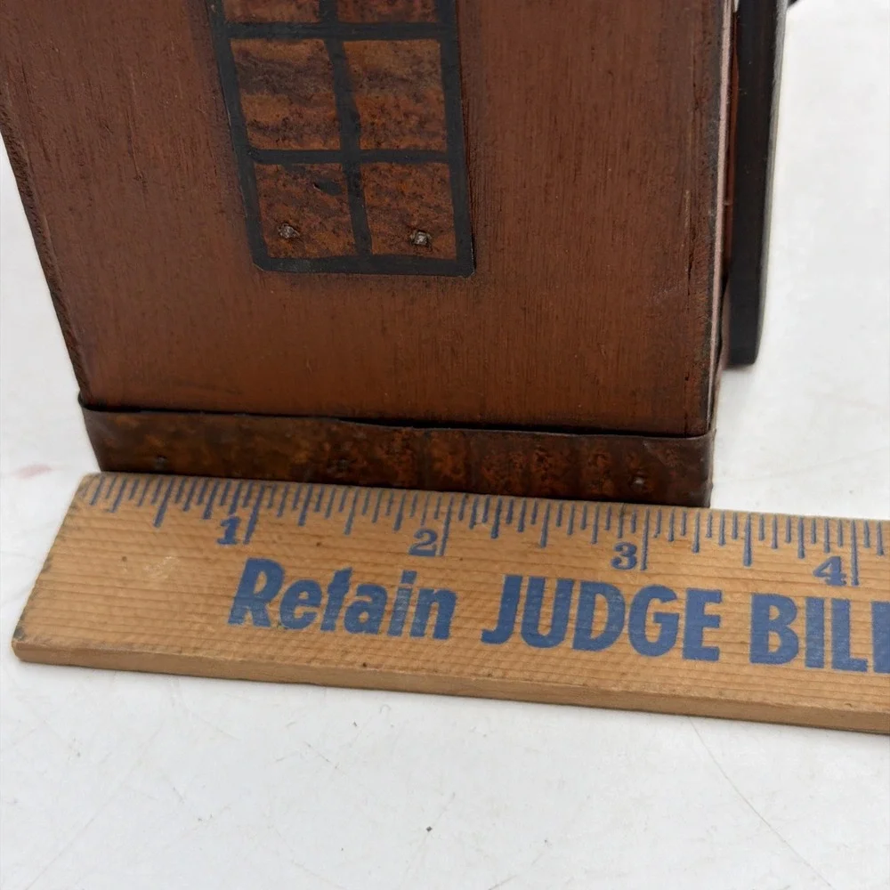 Bobby Huffman Folk Art Primitive Hand Painted Jingle Bells House 2022 Signed